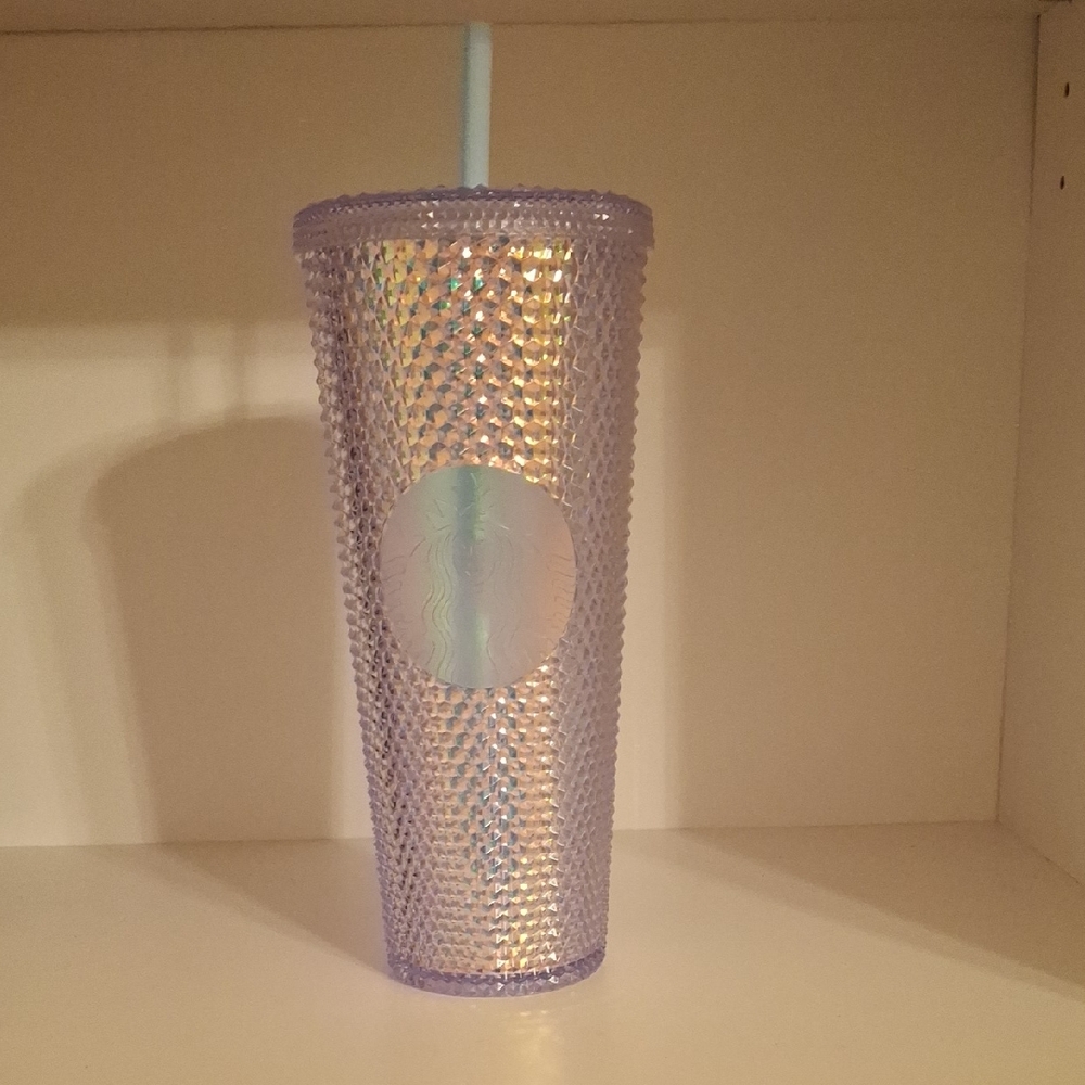 Starbucks Iridescent Purple Tumbler with Straw
